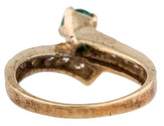 Thumbnail for your product : 14K Emerald and Diamond Ring