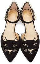 Thumbnail for your product : Charlotte Olympia Black Mid-Century Kitty DOrsay Flats