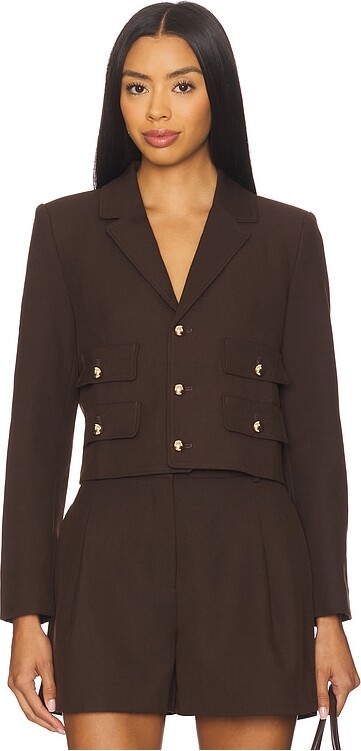 Karina Grimaldi Marie Cropped Blazer