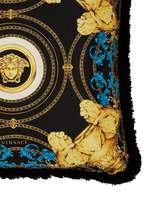 Thumbnail for your product : Versace Ganimede Medusa Silk Cushion - Black Blue