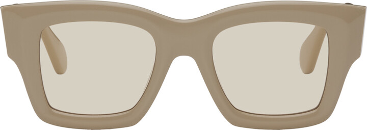 サングラス JACQUEMUS Woman Sunglasses Beige LES LUNETTES BACI BEIGE Jacquemus Les Lunettes Baci Square D Frame Sunglasses | eBay