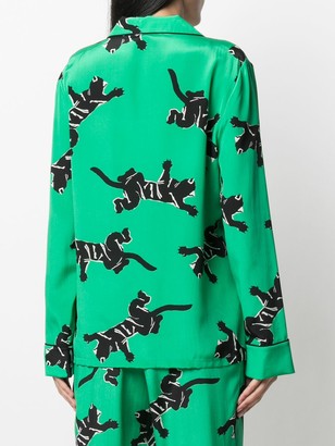 Diane von Furstenberg Graphic-Print Silk Shirt