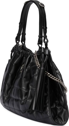 Gucci Deco medium tote bag in Black Leather