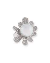 Thumbnail for your product : Assael South Sea Pearl & Diamond Flower Ring