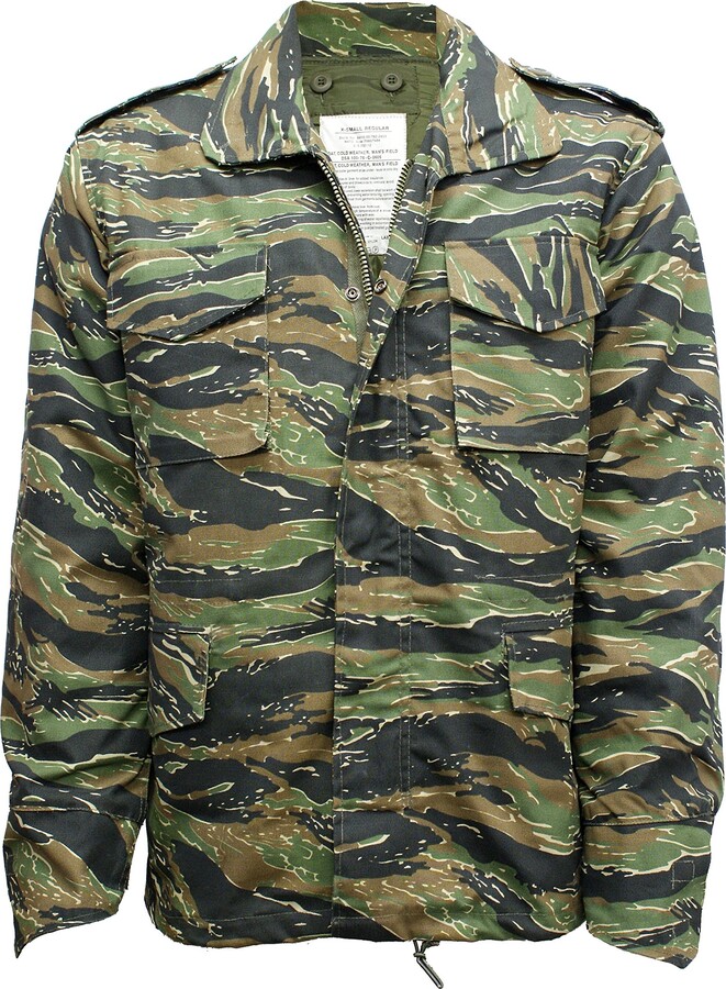 Unknown M65 Military Field Jacket with Removable Quilted Inner Liner- Tiger  Stripe Camouflage (6XL) - ShopStyle Outerwear