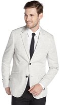 Thumbnail for your product : Howe grey slub linen blend 2-button 'Personal Jesus' blazer
