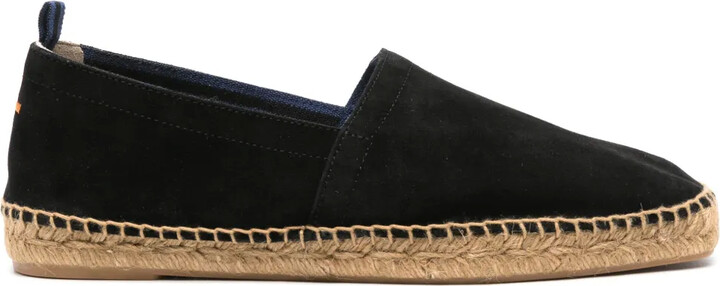 Castaner Braided-Raffia Suede Espadrilles