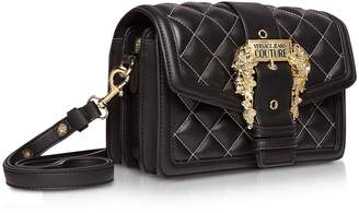 Versace Jeans Couture Quilted Nappa Leather Crossbody Bag W/ Buckle