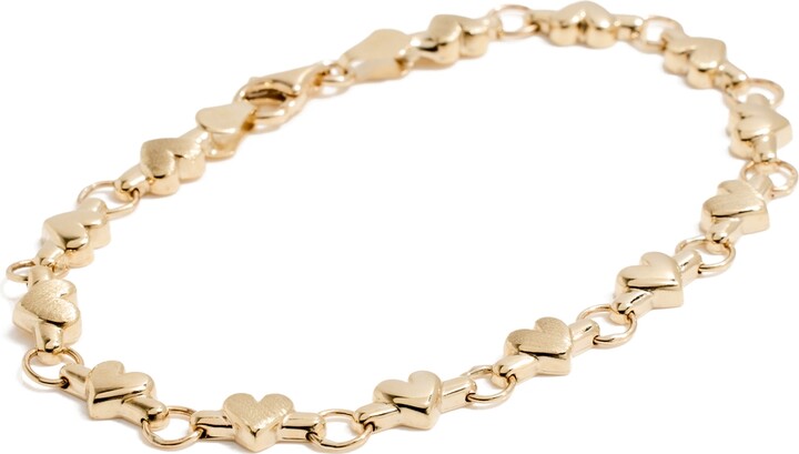 STONE AND STRAND Heart Of Gold Bracelet