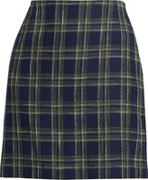 Delft Plaid Miniskirt 
