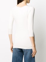 Thumbnail for your product : Majestic Filatures 3/4 sleeves fitted T-shirt