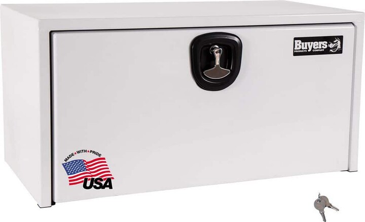 Buyers Products 24 in. x 24 in. x 36 in. White Steel Underbody Truck Tool Box