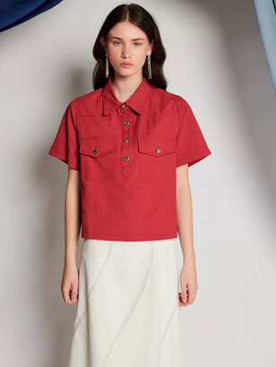 GHOSPELL Alice Ruched Top - ShopStyle