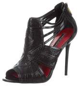 Thumbnail for your product : Charles Jourdan Embossed Cage Sandals