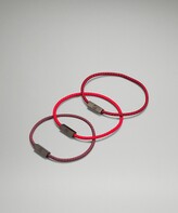 Thumbnail for your product : Lululemon Team Canada Sleek and Strong Hair Ties 3 Pack COC Logo