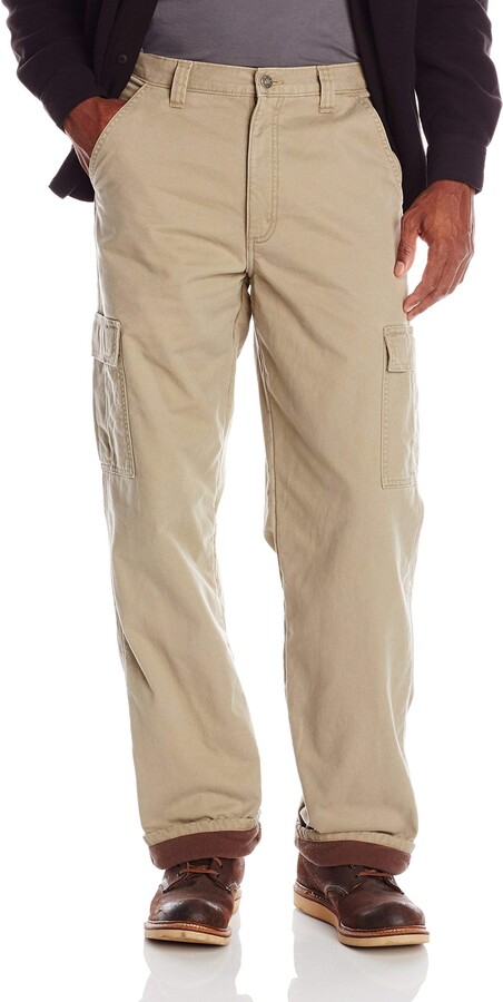 Wrangler Authentics Men's Fleece Lined Cargo Pant - ShopStyle Trousers