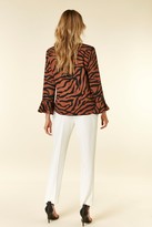 Thumbnail for your product : Wallis Rust Animal Print Flute Sleeve Blouse