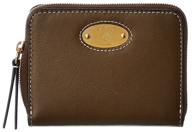 mulberry plaque 8 credit card zip purse