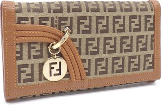 Fendi Zucchino Crossbody Bag - Brown Crossbody Bags, Handbags - FEN246425