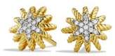 Thumbnail for your product : David Yurman Starburst Mini Earrings with Diamonds in Gold