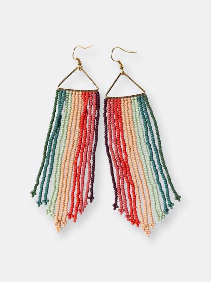 Beaded Fringe Earrings | Shop the world's largest collection of 