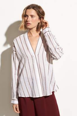 Vince Textured Stripe Pullover