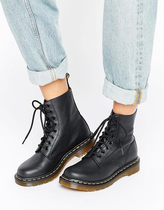 Dr. Martens 1460 Pascal 8 eye boots in black - ShopStyle