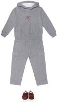 Thumbnail for your product : Brunello Cucinelli Kids Cotton-jersey track pants