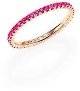 Thumbnail for your product : Kwiat Pink Sapphire & 18K Rose Gold Eternity Stacking Ring