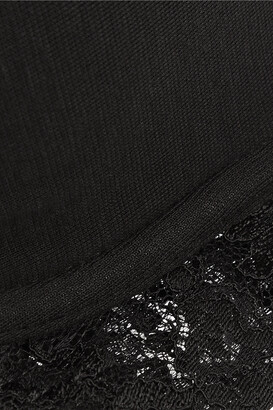 LA PERLA Souple lace-trimmed stretch cotton-blend jersey contour bra