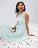 Thumbnail for your product : ASOS Design Bridesmaid Midi Dress With Ruched Panel Detail