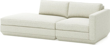 Gus* Modern Podium Modular 2 PC Lounge Sofa