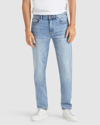 Jeanswest Men's Blue Jeans - Slim Tapered Jeans