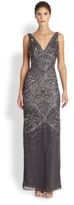 Thumbnail for your product : Aidan Mattox Beaded Deco Gown