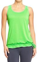 Thumbnail for your product : Old Navy Women's Active Mesh Tie-Hem Tanks