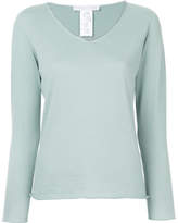 Thumbnail for your product : Fabiana Filippi rolled hem V-neck sweater
