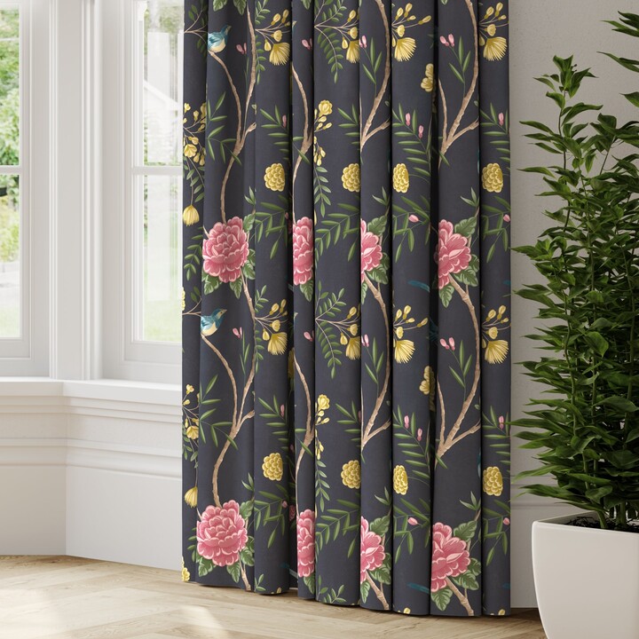 Dunelm Maximalist Wagtail Made to Measure Curtains Wagtail Slate