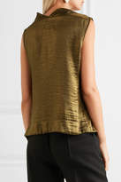 Thumbnail for your product : Vivienne Westwood Duo Draped Metallic Jersey Top - Gold
