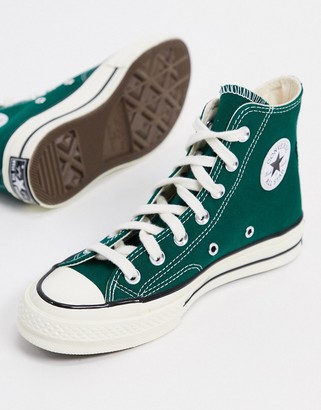 Converse Chuck 70 Hi sneakers in dark green - ShopStyle