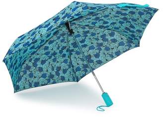 Betsey Johnson Floral & Polkadot Auto Open & Close Umbrella