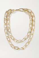 Thumbnail for your product : Jennifer Fisher Double Large Essential Gold-plated Necklace