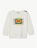 Thumbnail for your product : Gucci Vintage logo cotton sweatshirt 3-36 months