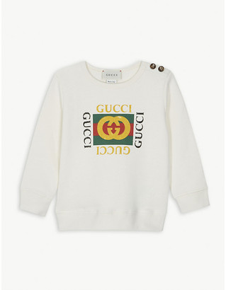 Gucci Vintage logo cotton sweatshirt 3-36 months
