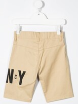 Thumbnail for your product : DKNY Logo-Print Cotton Shorts