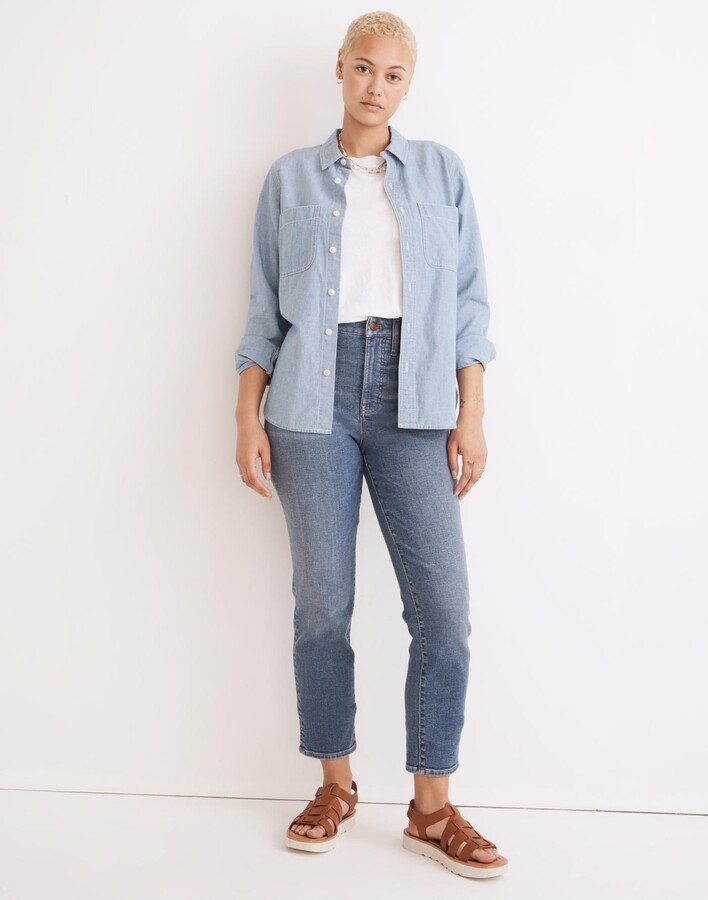 Madewell The Curvy Perfect Vintage Jean in Finney Wash - ShopStyle