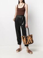 Thumbnail for your product : Nanushka Coated Cropped Track Trousers