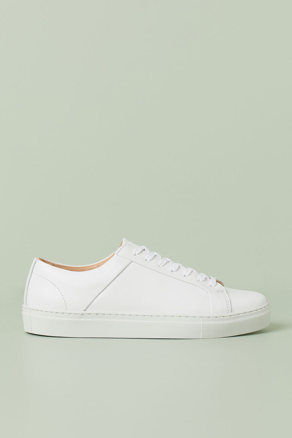 h and m white sneakers
