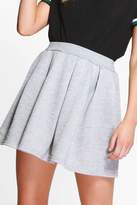 Thumbnail for your product : boohoo Petite Bethany Pleated Sweat Skater Skirt