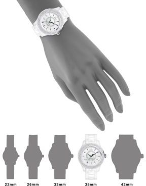 Christian Dior VIII Diamond & White Ceramic Bracelet Watch