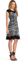Thumbnail for your product : BCBGMAXAZRIA Melissa Crew Neck Printed Dress
